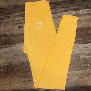 NEW Gymshark Vital Seamless 2.0 Leggings - Yellow Marl